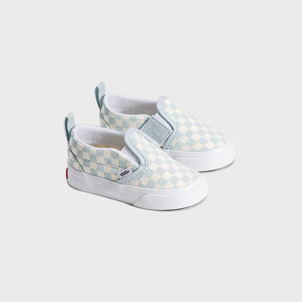 VANS TD Classic Slip-On Checkerboard Shoe - Checkerboard Dawn Mist Blue
