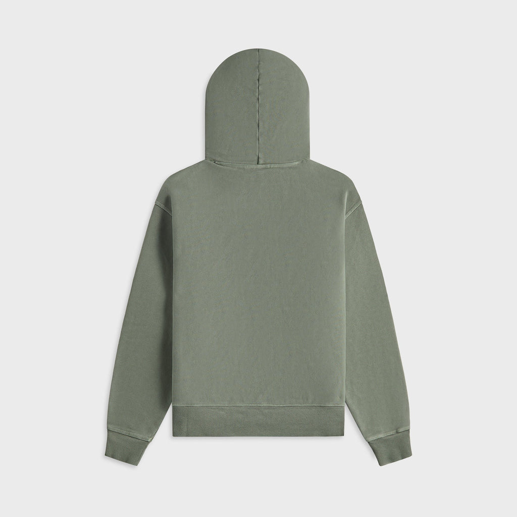 Brain Dead 3D Embroidered Logo Head Garment Dyed Hoodie - Ivy