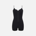 Frankies Bikinis x Sydney Sweeney Annabella Pointelle Bodysuit - Black
