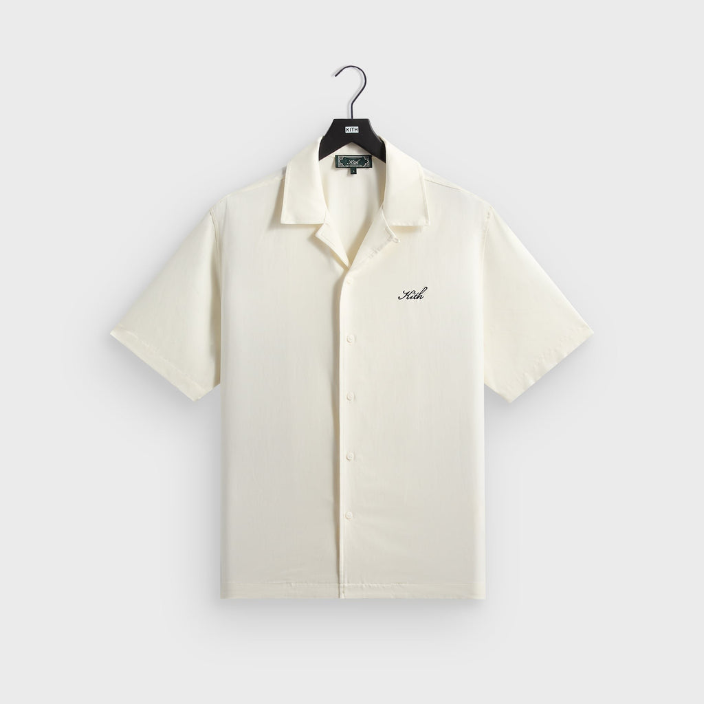 Kith Silk Cotton Thompson Camp Collar Shirt - Sandrift