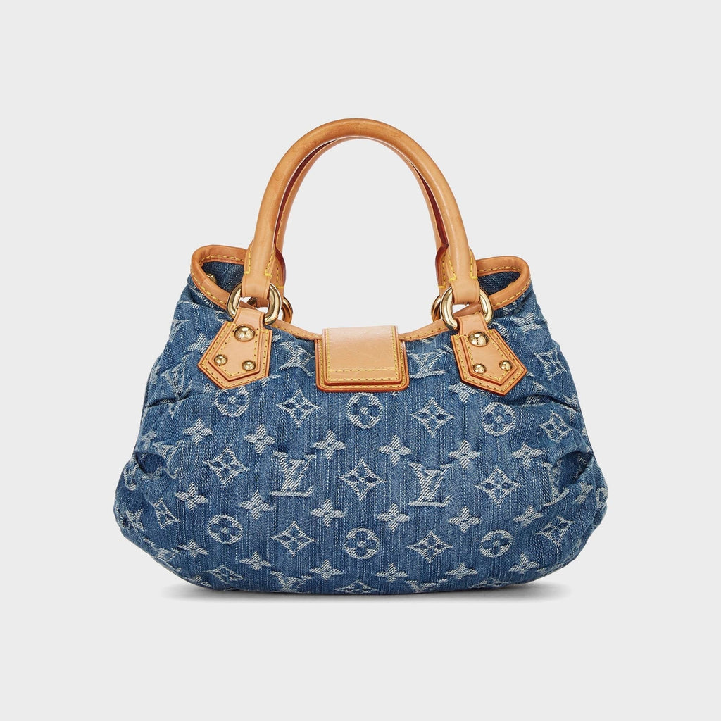 WGACA Louis Vuitton Monogram Denim Pleaty Handbag - Denim