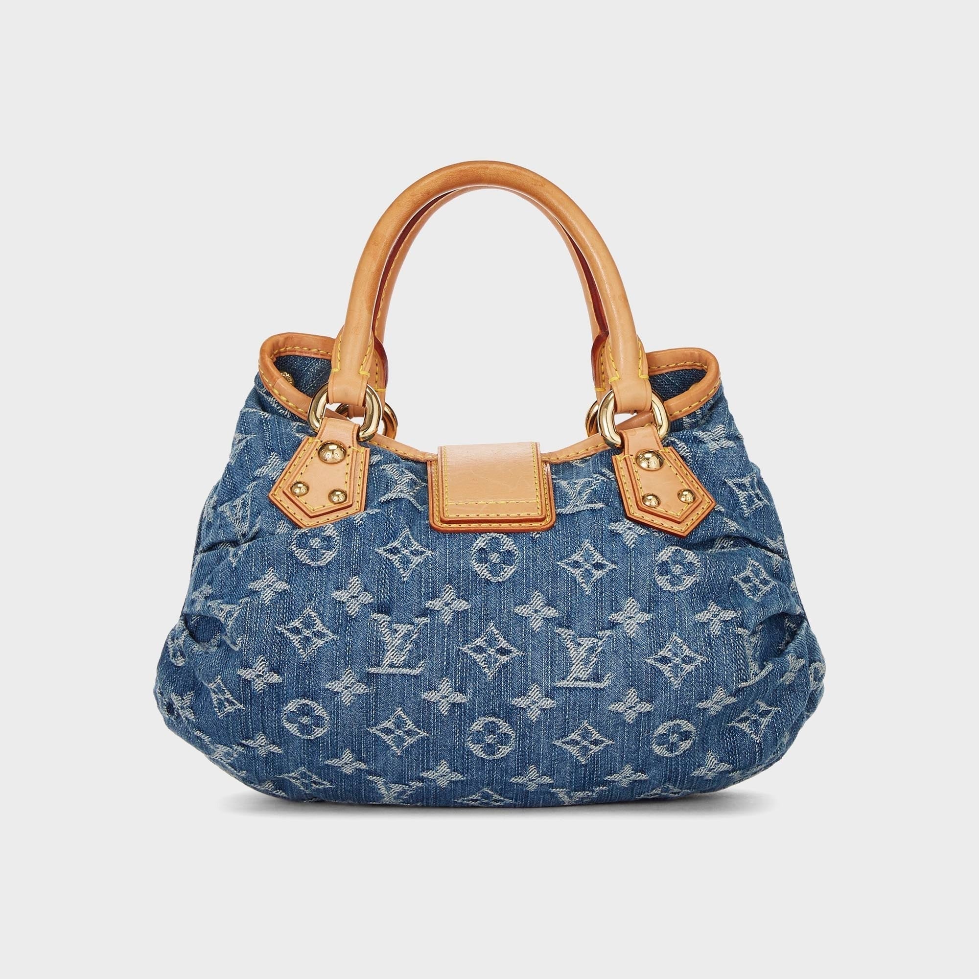 WGACA Louis Vuitton Monogram Denim Pleaty Handbag - Denim