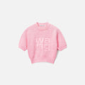 Alexander Wang Debossed Stacked Logo Tee - Pink