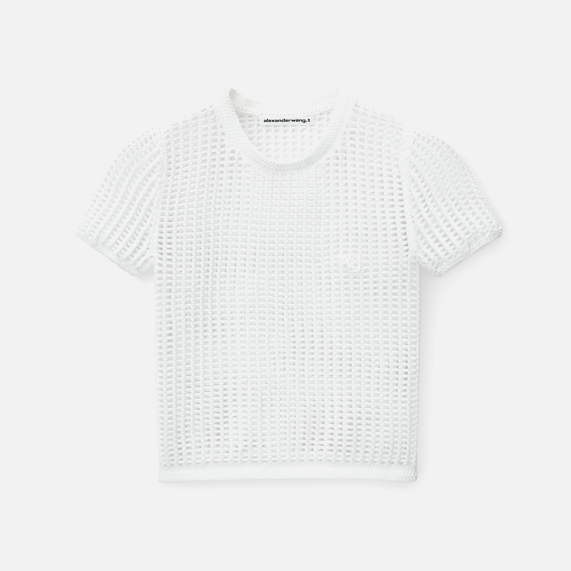 Alexander Wang Cropped Knit Tee - White