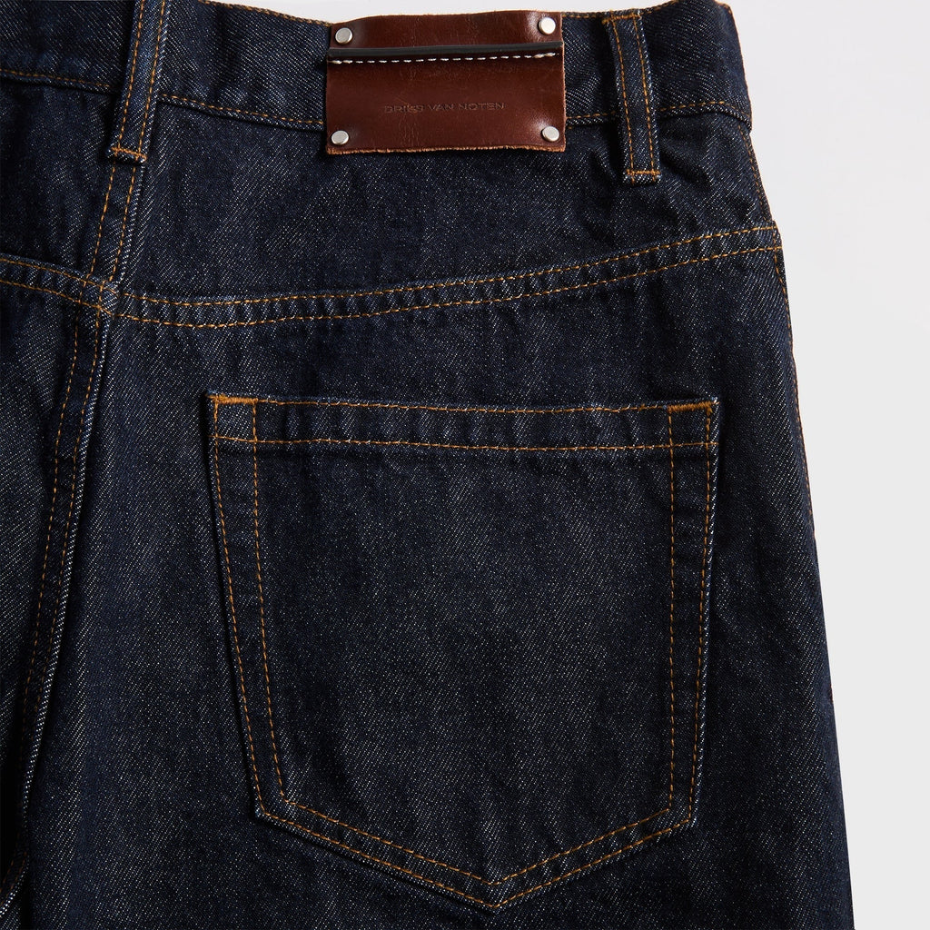 Dries Van Noten Stone Wash Pant - Indigo