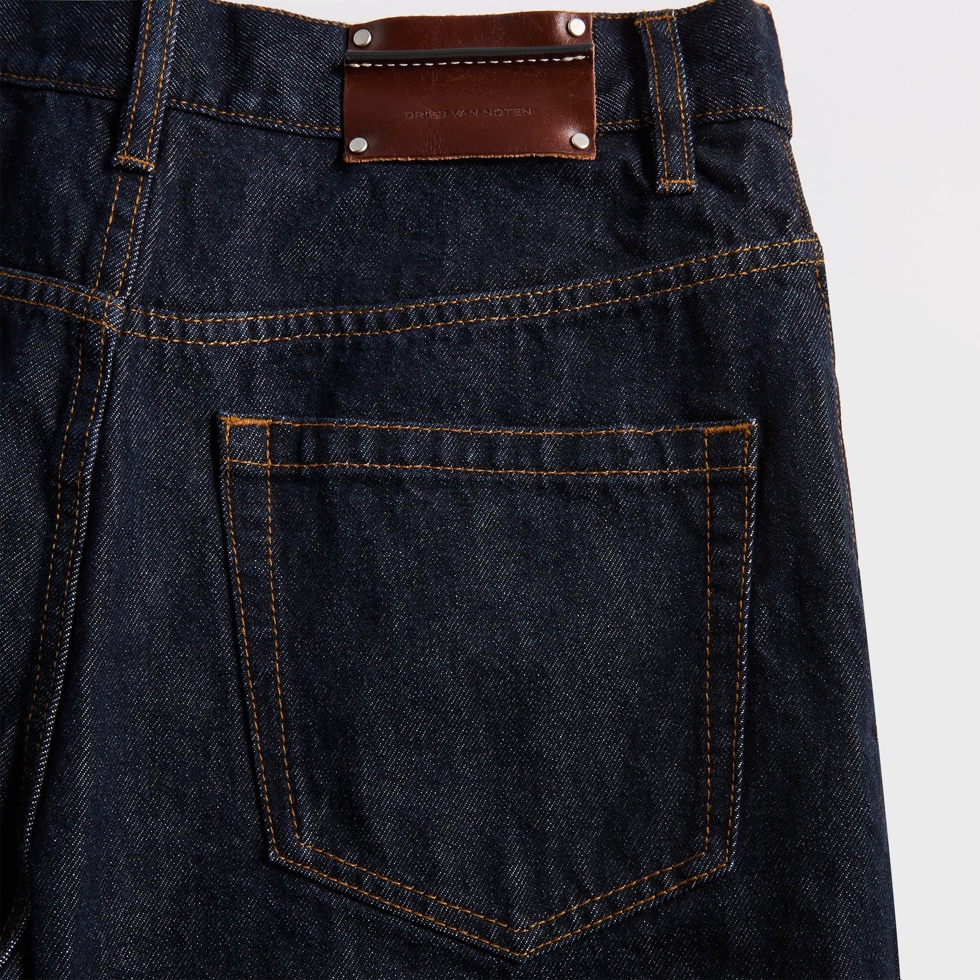 Dries Van Noten Stone Wash Pant - Indigo