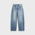 Alexander Wang Logo Shadow Pocket Float Mid-Rise Relaxed Jean - Authentic Light Indigo