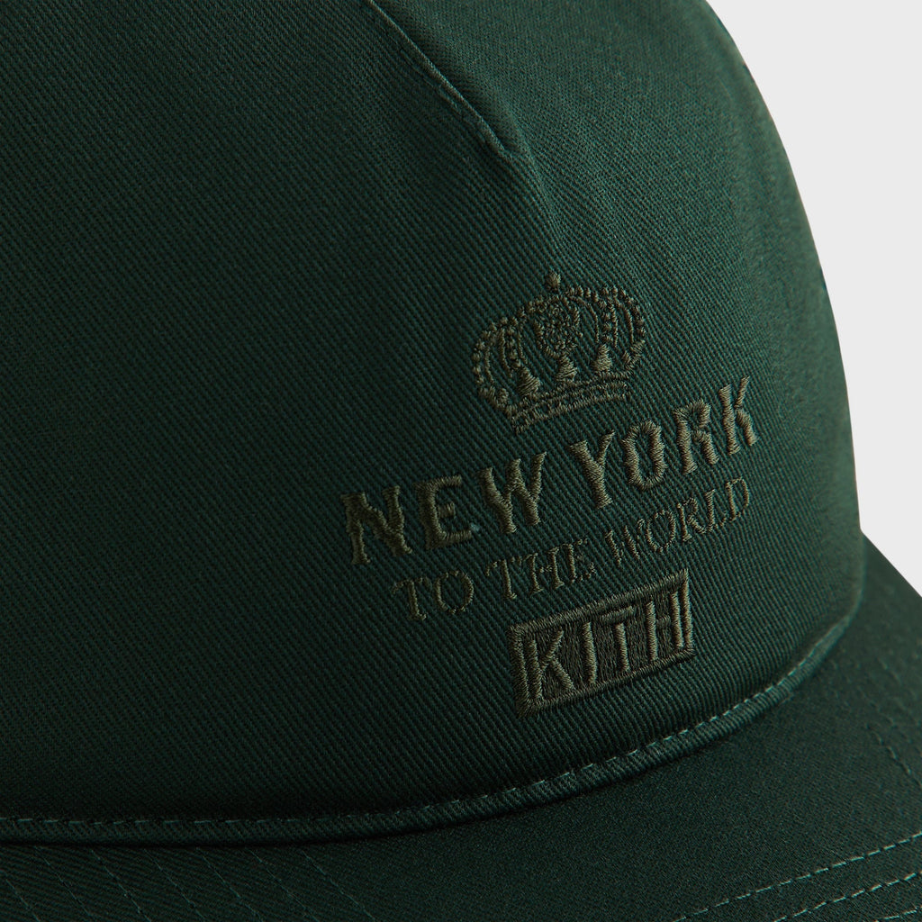 Kith New York To The World Relaxed Twill Nolan Trucker Hat - Stadium