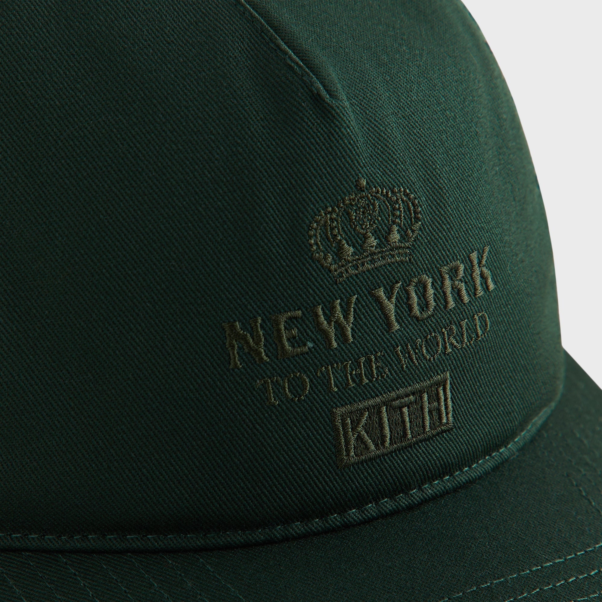 Kith New York To The World Relaxed Twill Nolan Trucker Hat - Stadium