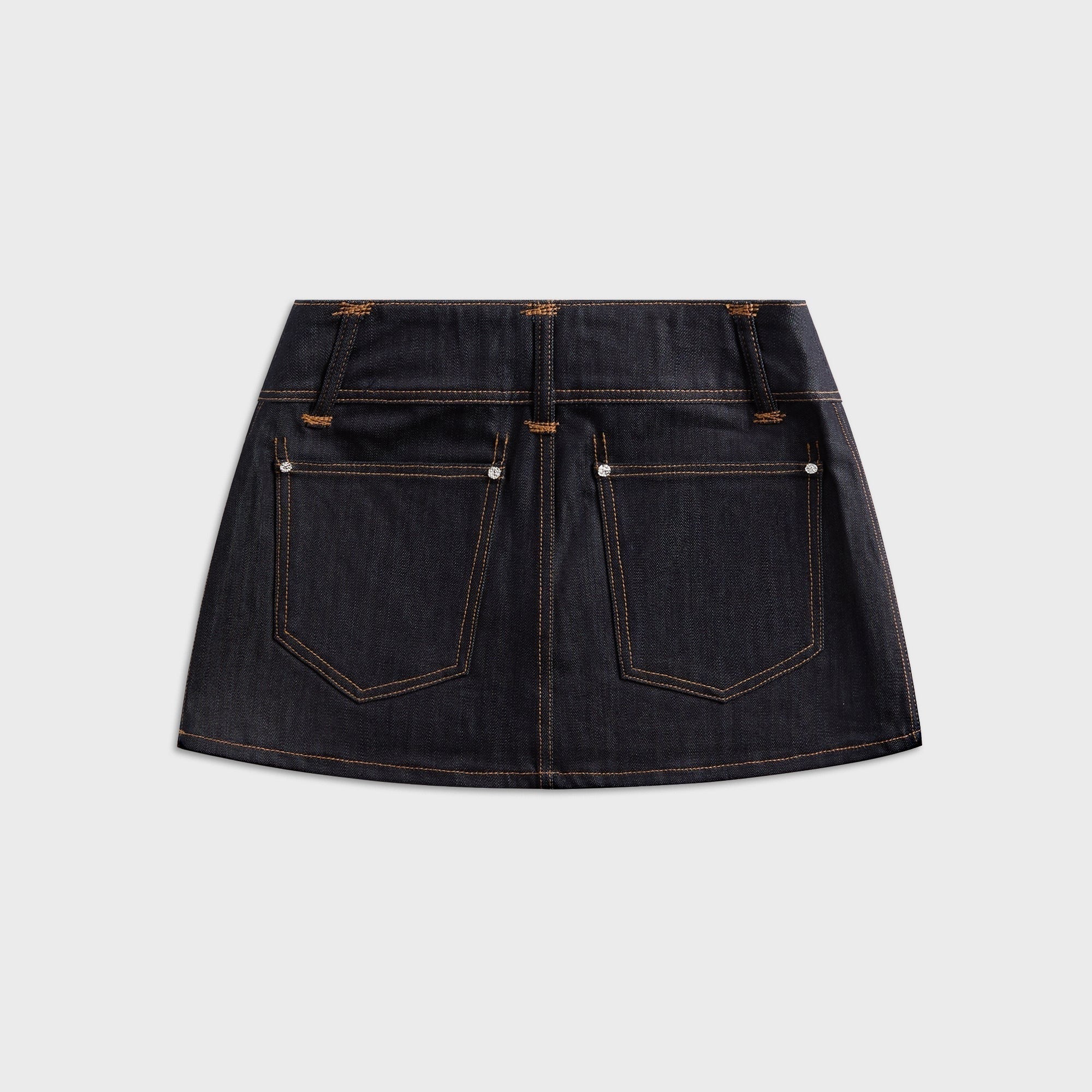Veneda Carter Low Rise Micro Mini Skirt - Denim