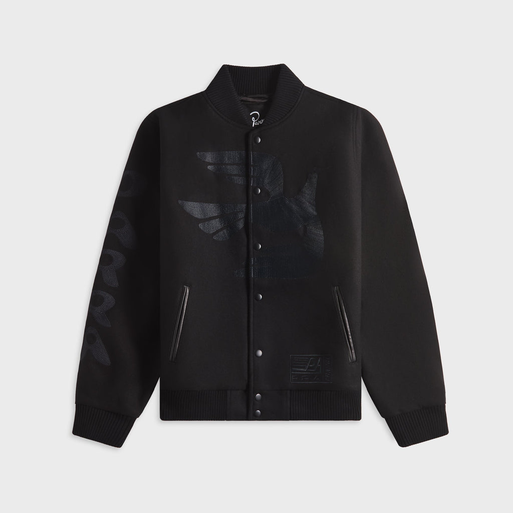 by Parra Not Movie Quality Varsity Jacket - Black