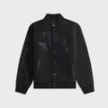 by Parra Not Movie Quality Varsity Jacket - Black