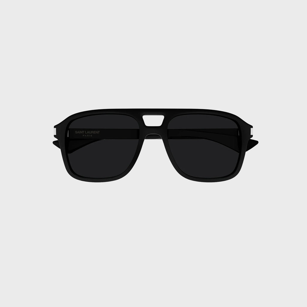 Saint Laurent Aviator Sunglasses - Black / Crystal