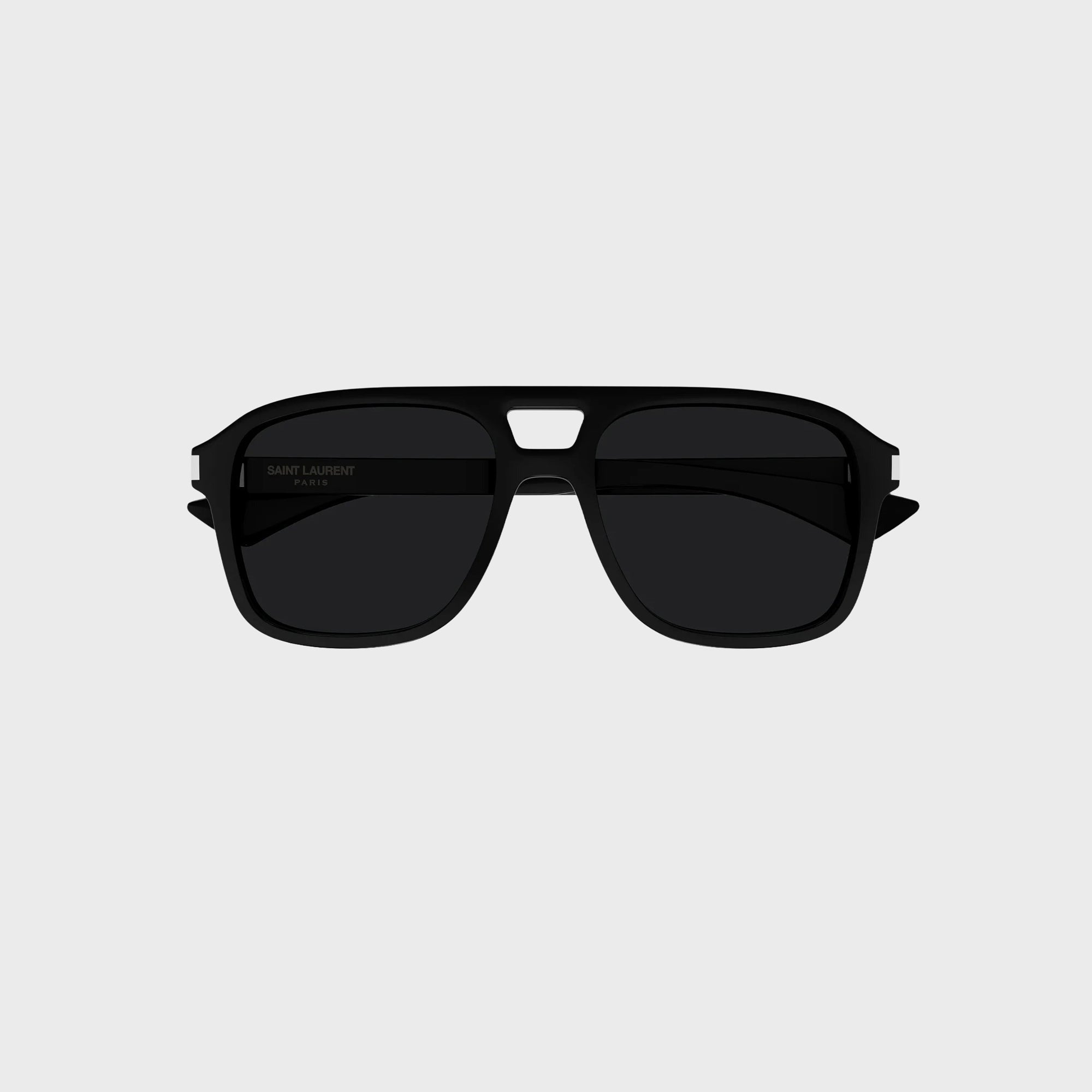 Saint Laurent Aviator Sunglasses - Black / Crystal