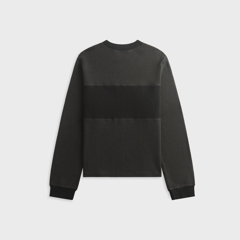 Brain Dead Thermal Long Sleeve Tee - Charcoal
