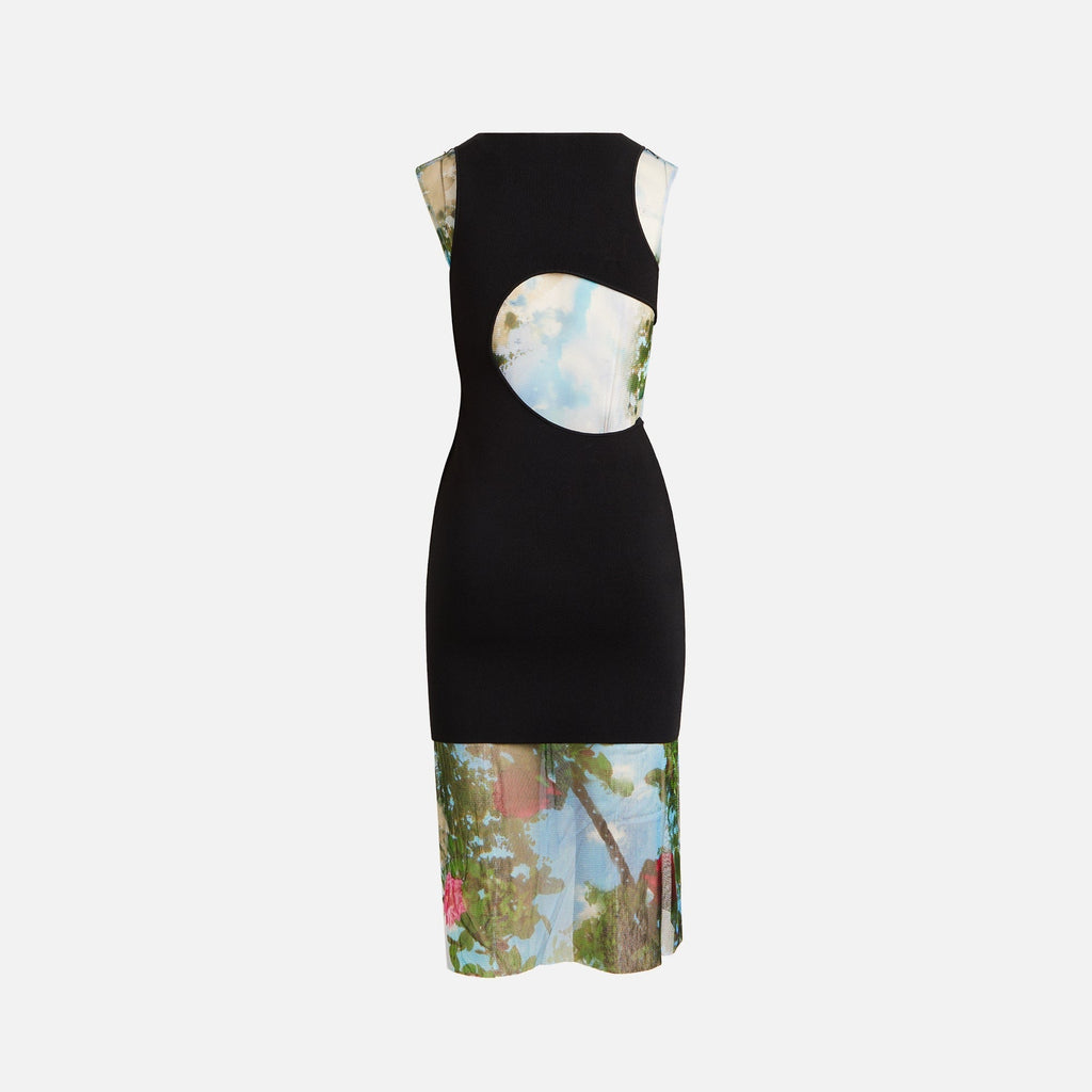 Christopher Esber Lucid Encircled Edge Tank Dress - Lucid Garden Print