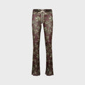 Siedres Dania Sheer Printed Drawstring Mesh Pant - Multi