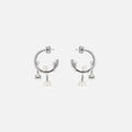 Justine Clenquet Chase Earrings - Palladium