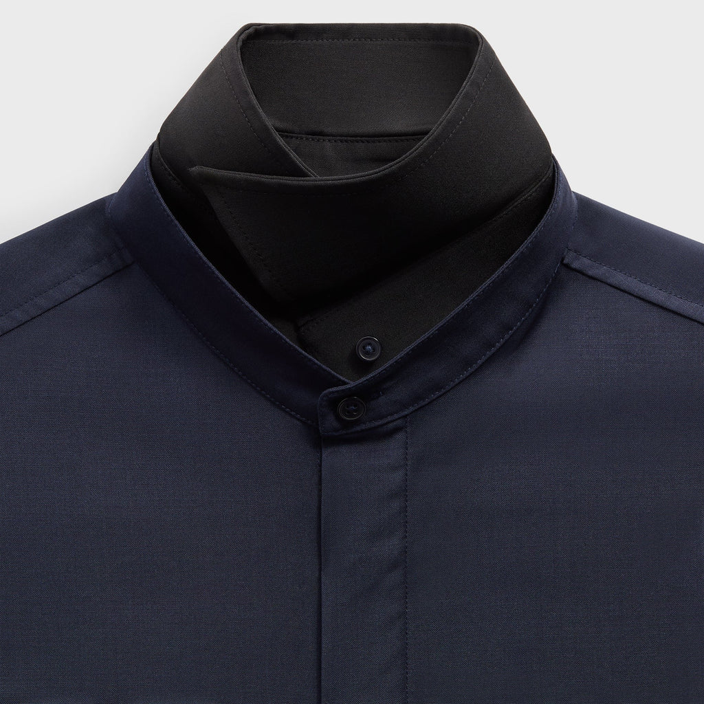 &Kin Tropical Wool Nico Shirt - Nocturnal