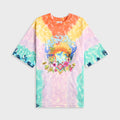 Casablanca Printed Oversized Tie Dye Surf Trip Tee - Multicolor