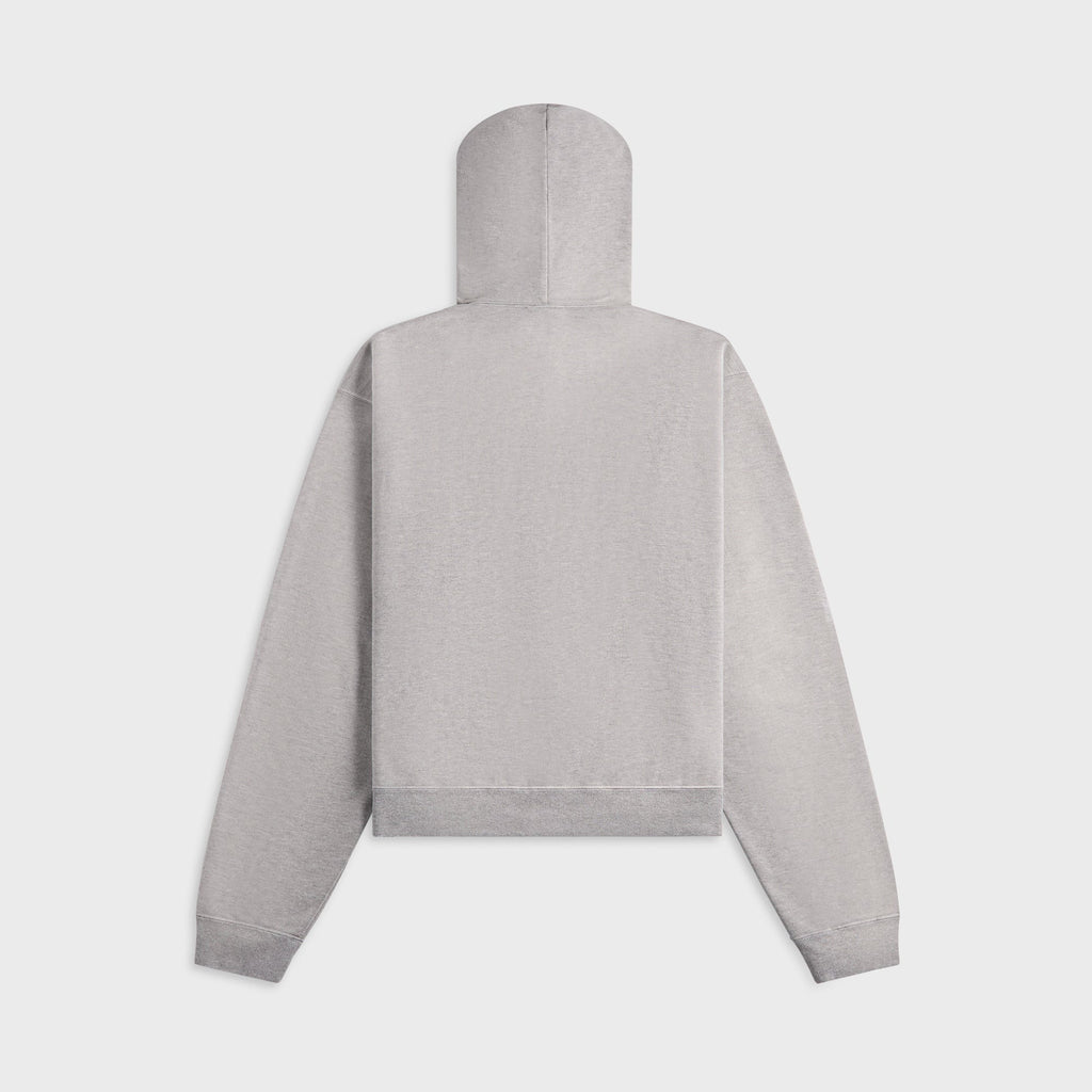 Auralee Product Dyed Pima Light Sweat Zip Parka - Top Gray