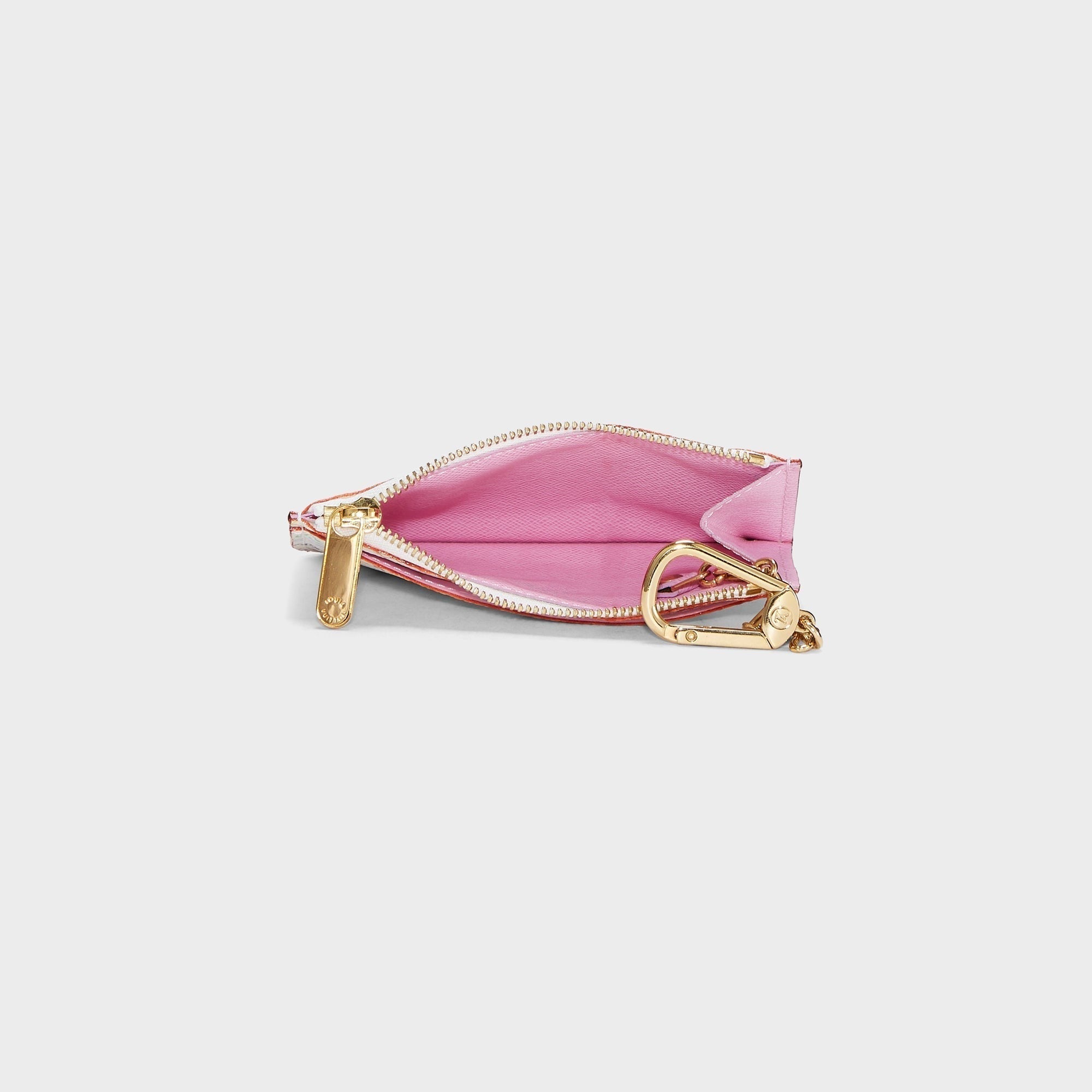 WGACA Louis Vuittion Pochette Cles Key Pouch - White / Multi