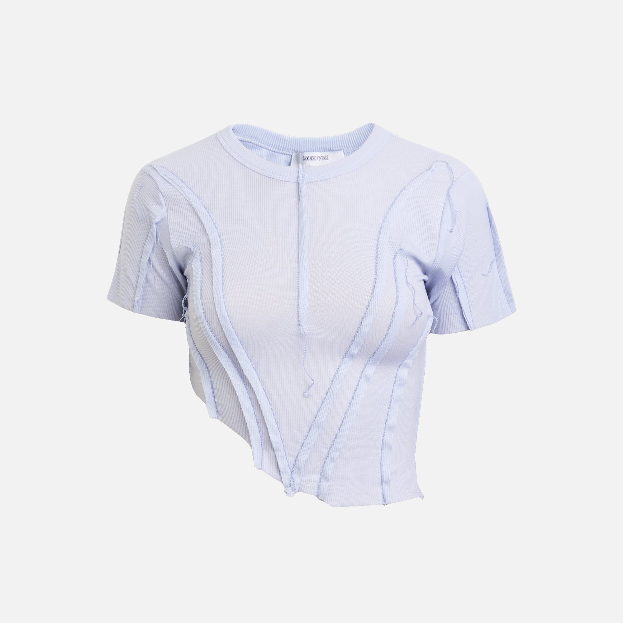 Sami Miro Vintage Asymetric Tee - Blue Lace Agate