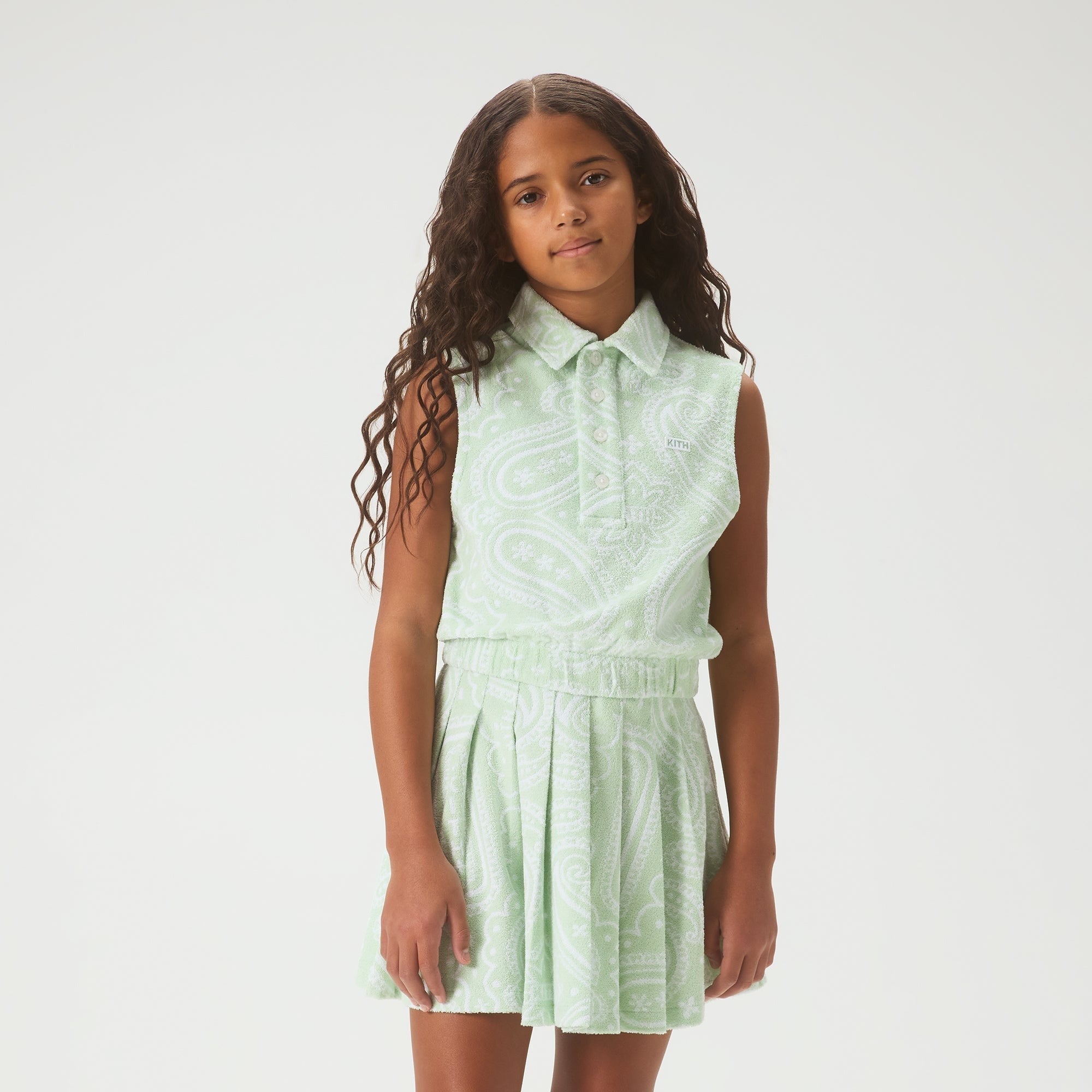 Kith Kids Paisley Jacquard Cropped Tank - Tidal