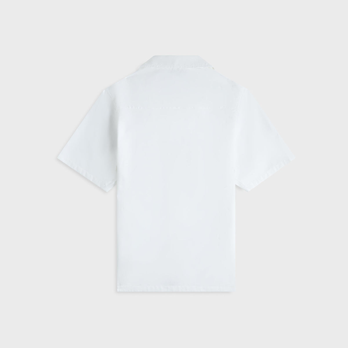 Casablanca Embroidered Monogram Short Sleeve Cuban Collar Shirt - White