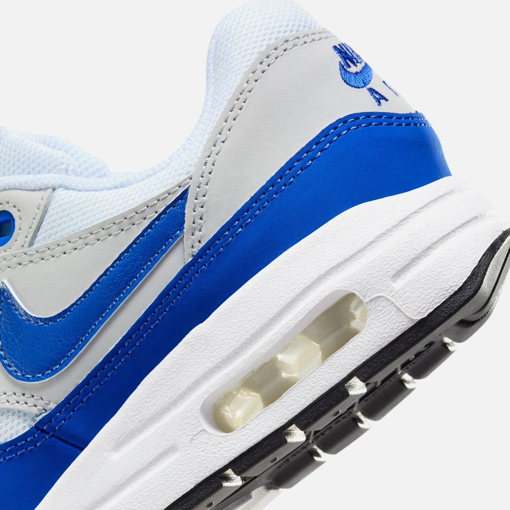 Nike GS Air Max 1 - White / Game Royal / Neutral Grey / Black