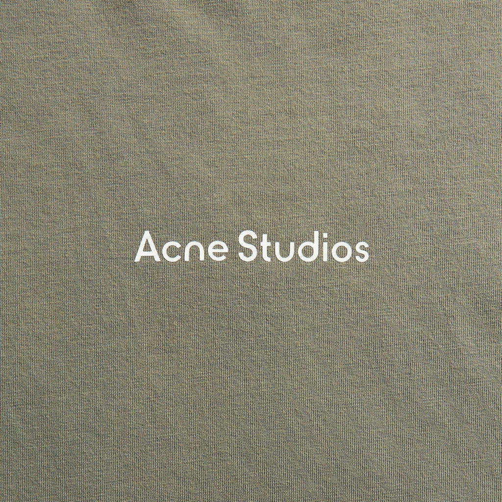 Acne Studios Mended Logo Tee - Slate Grey