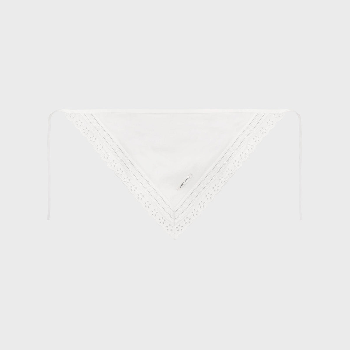 Sandy Liang Obtuse Bandana - White