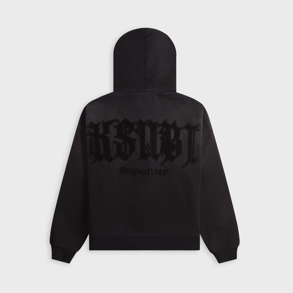Ksubi Kstudio Ekcess Cotton Zip Hoodie - Black Fade
