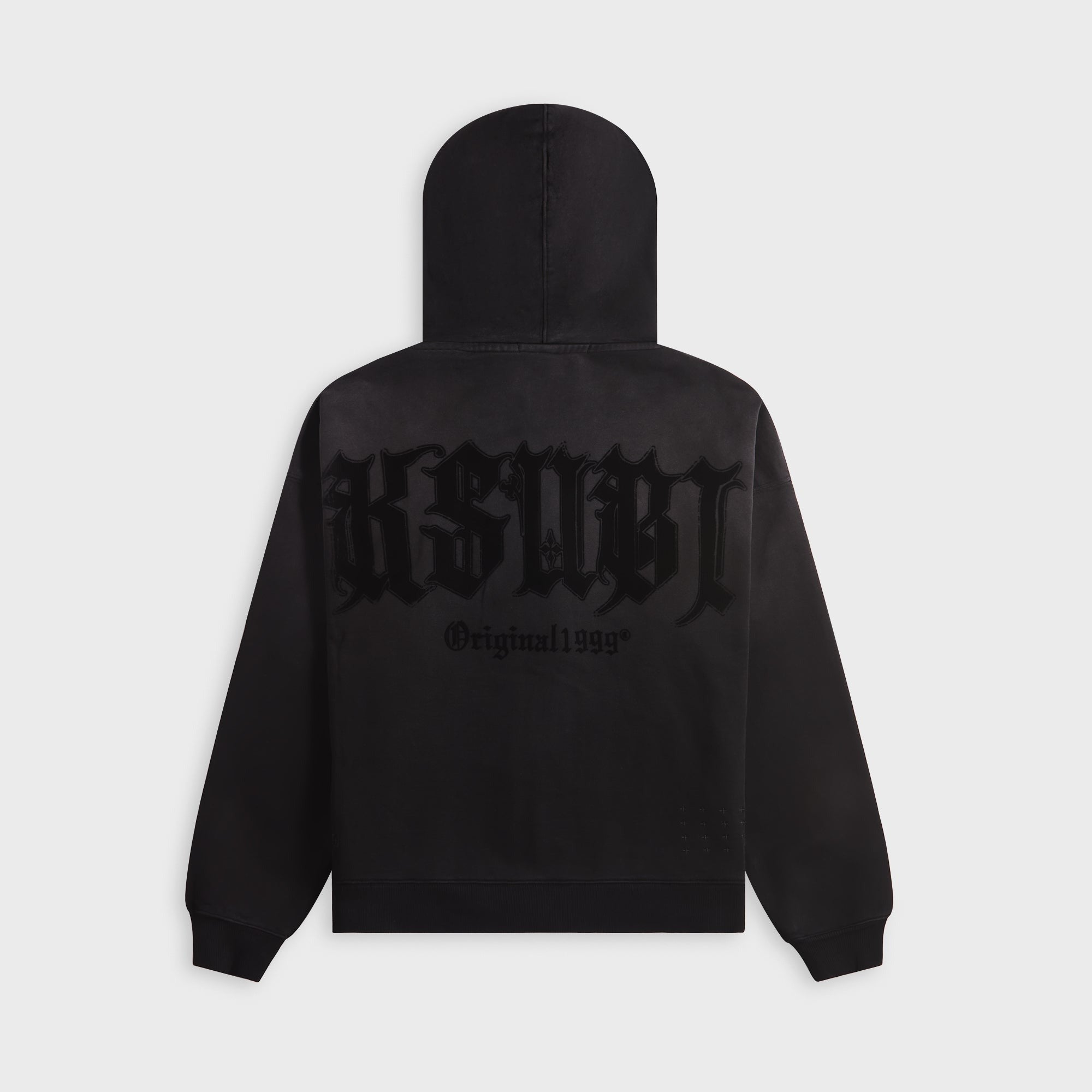 Ksubi Kstudio Ekcess Cotton Zip Hoodie - Black Fade
