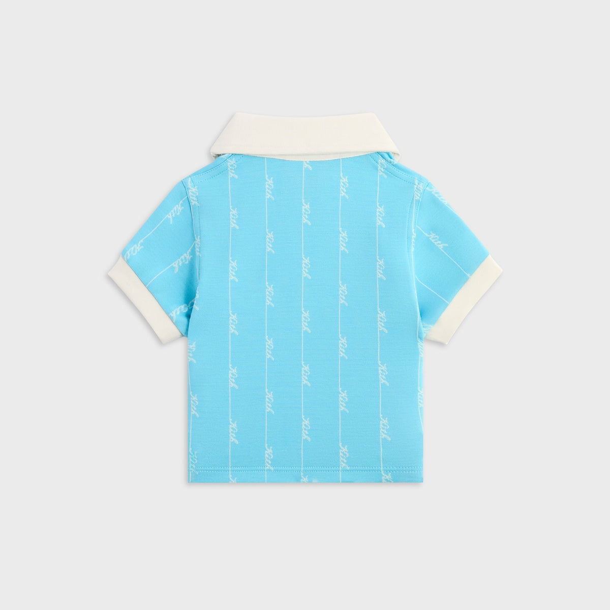 Kith Kids Script Knit Taylen Crop Polo - Aragonite
