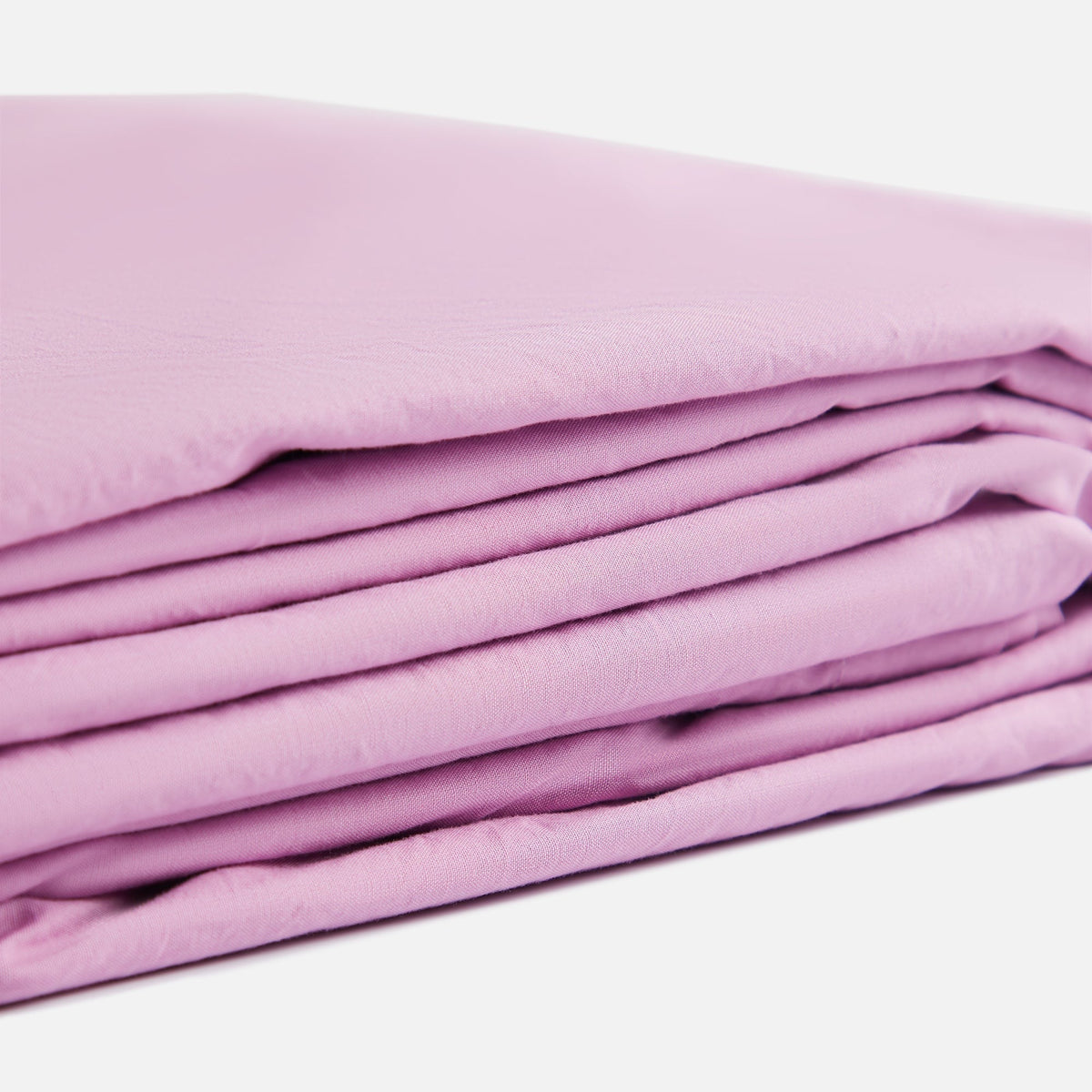 Tekla Percale Queen Duvet Cover - Mallow Pink