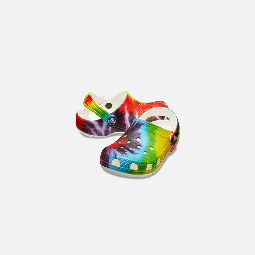 Crocs Kids Classic Tie Dye Graphic Clog - Multi