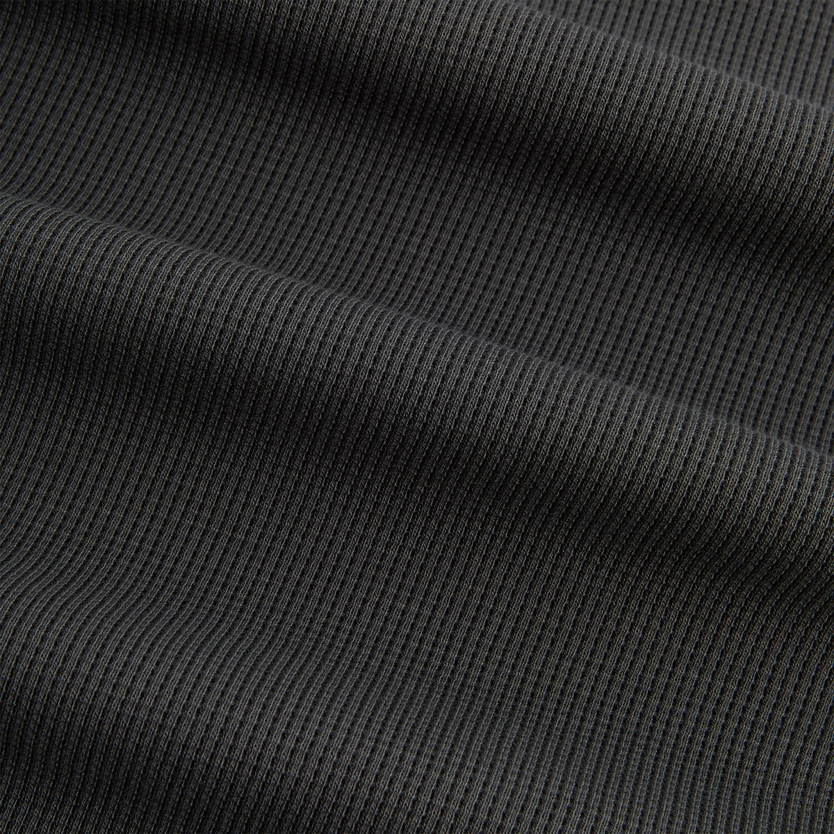 Kith Micro Waffle Drew Polo - Carbon