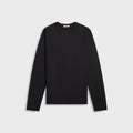 Tekla Long Sleeve Sleeping Tee - Black