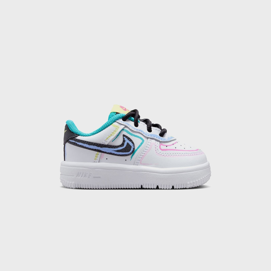 Nike TD Force 1 Low - White / Hyper Pink / Dusty Cactus / Anthracite