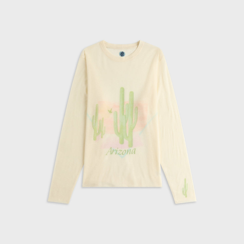 Adrian Cashmere Arizona Long Sleeve - White
