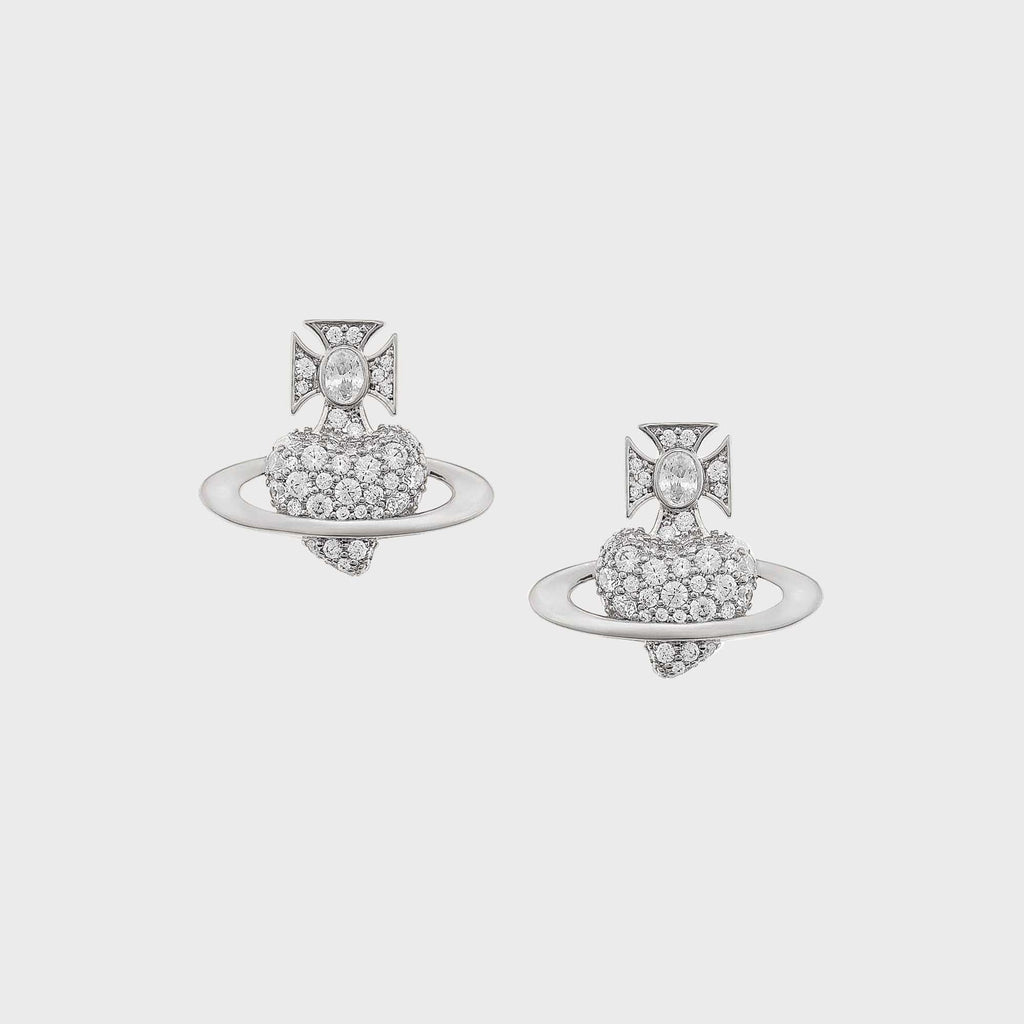 Vivienne Westwood Valentine's Agnatha Earrings - Silver
