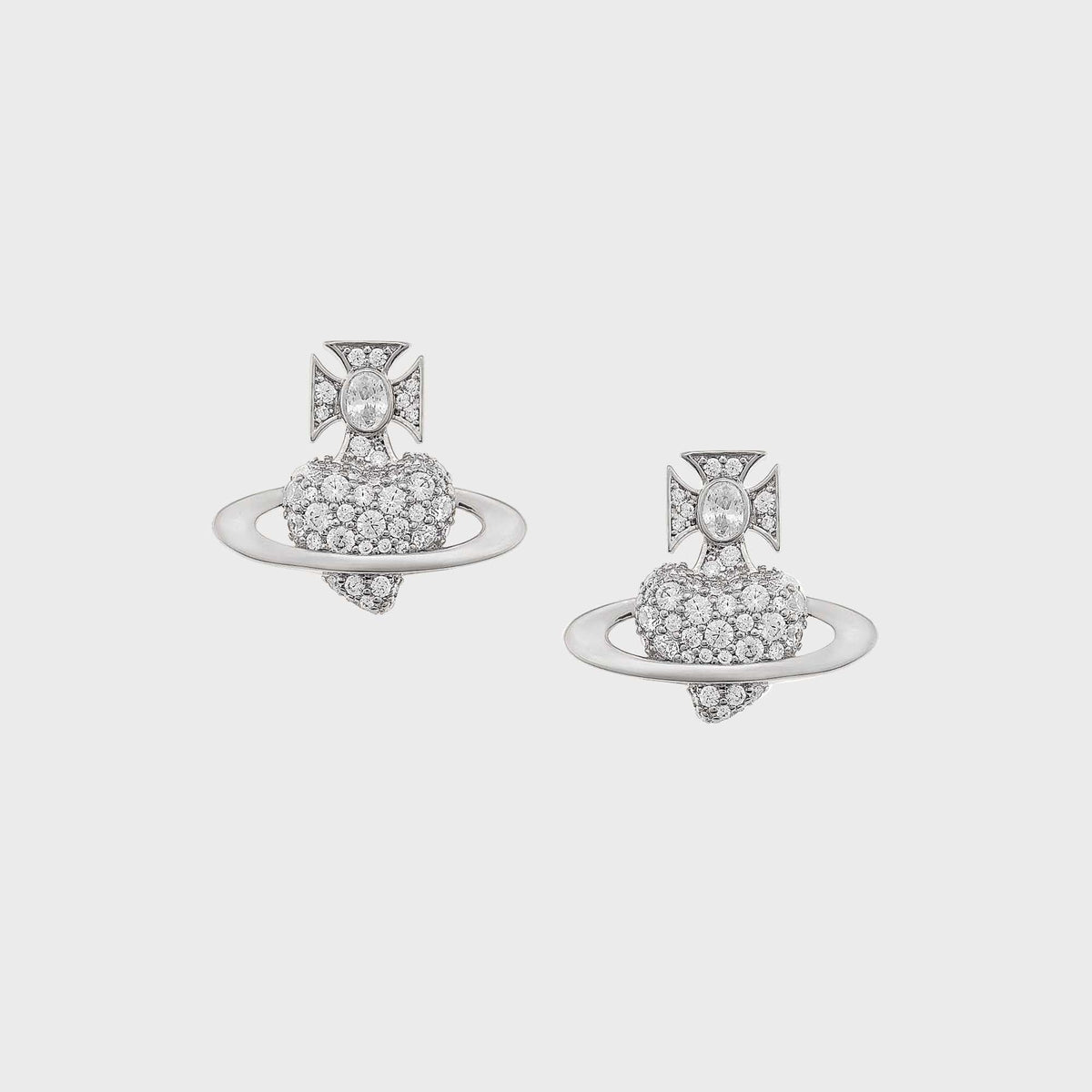 Vivienne Westwood Valentine's Agnatha Earrings - Silver