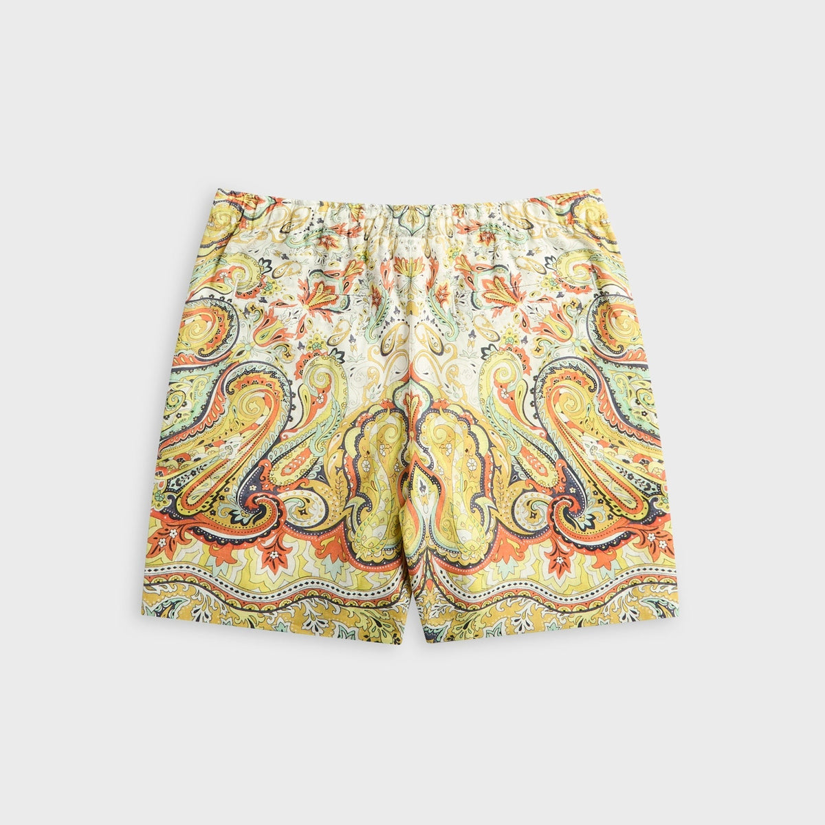 Orlebar Brown Alex Linen Relaxed Fit Short with Fairground Print - Multi / Vermillion