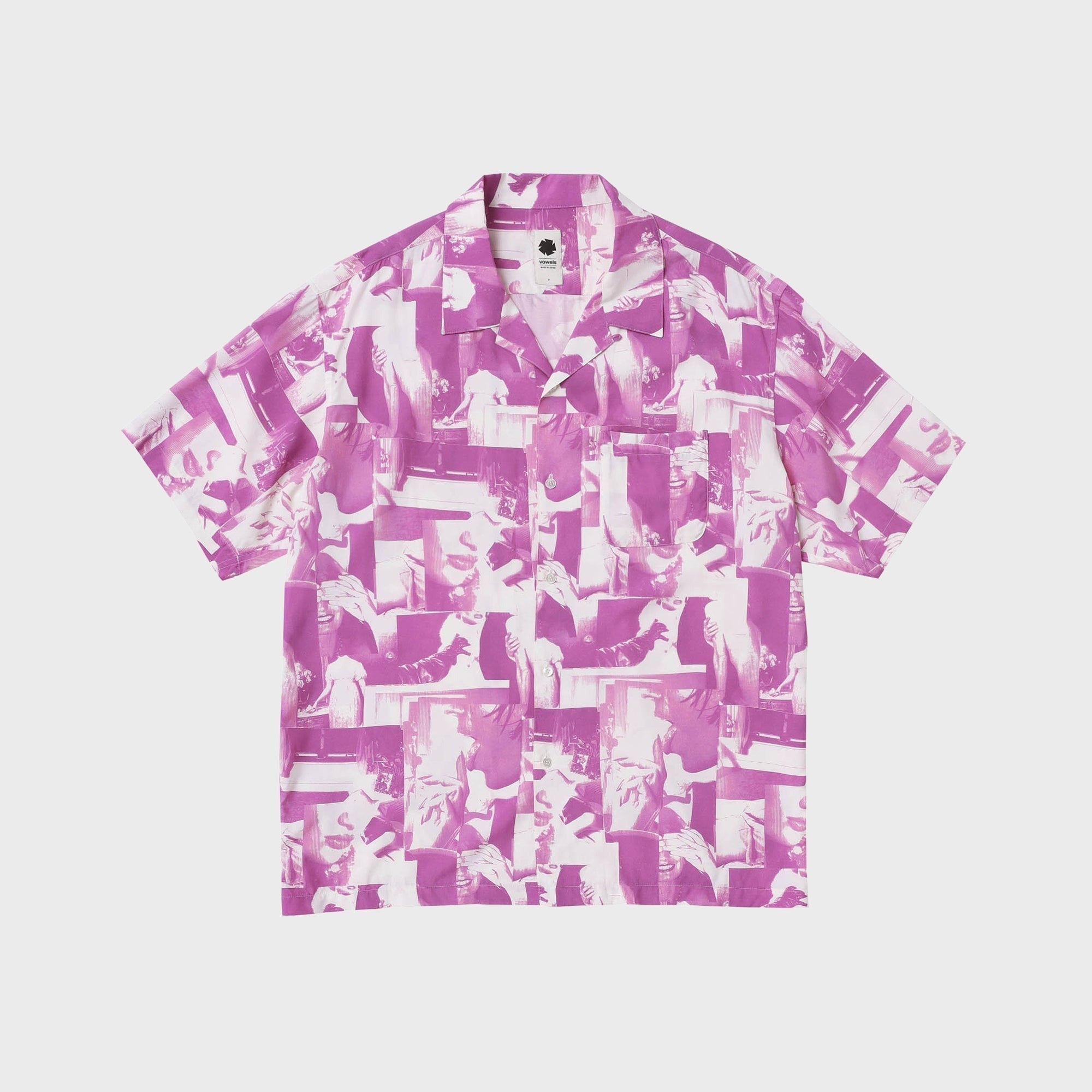 vowels Printed Still Shirt - Rose