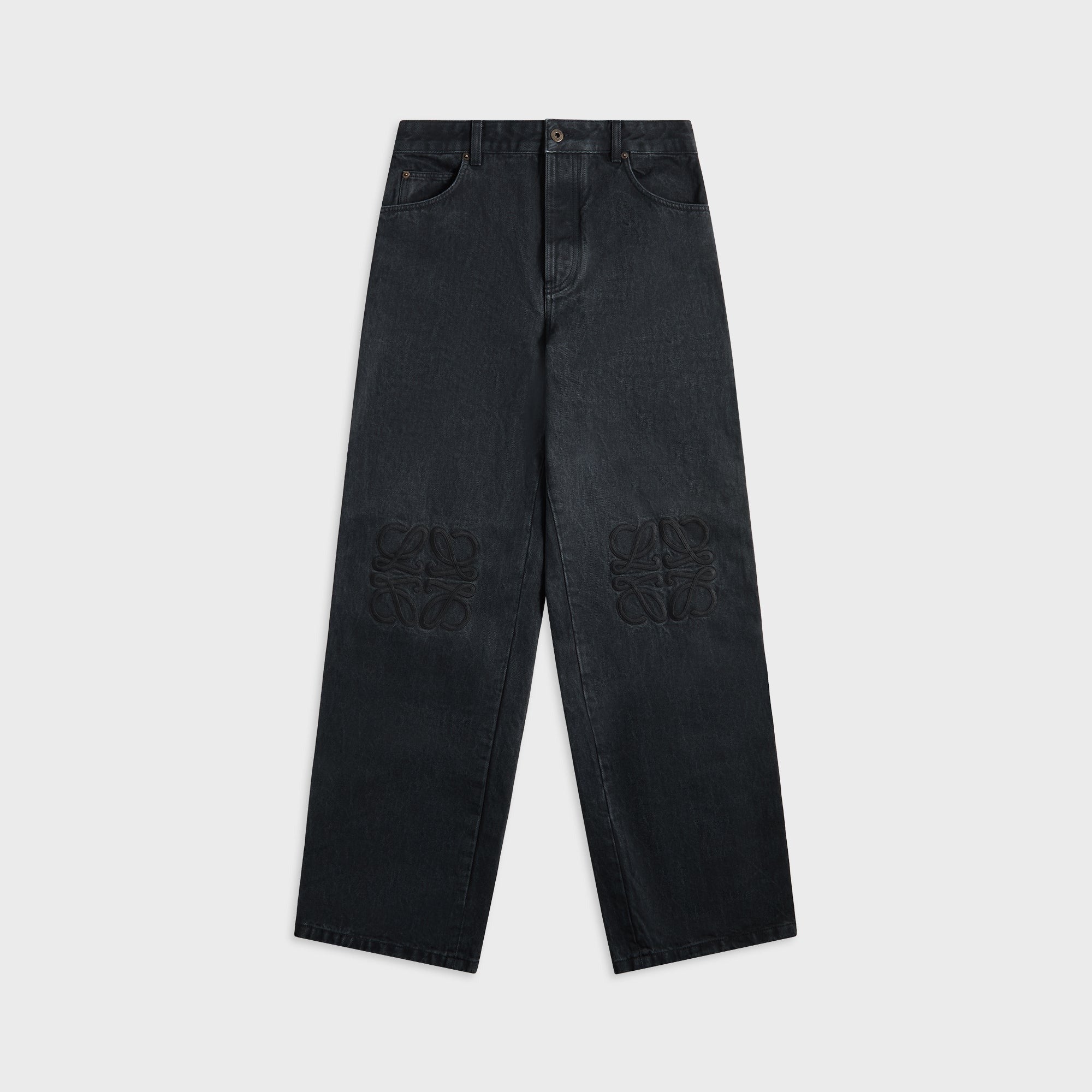 Loewe Anagram Baggy Jeans - Black