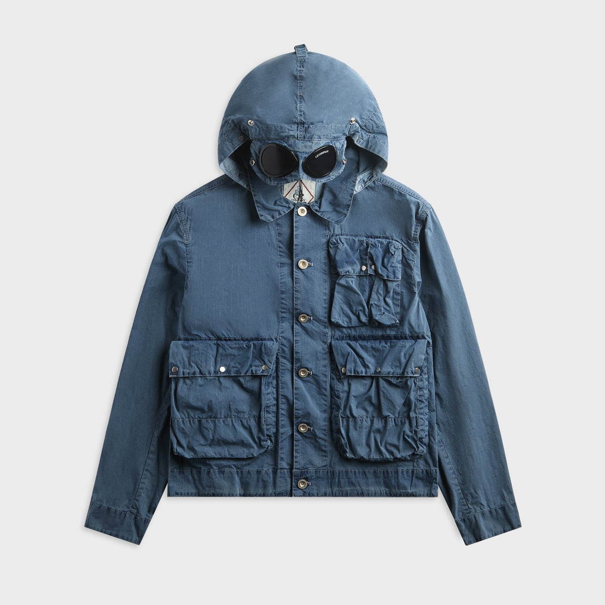 C.P. Company 50 Fili Bleached Multi Pocket Jacket - Stone Bleach