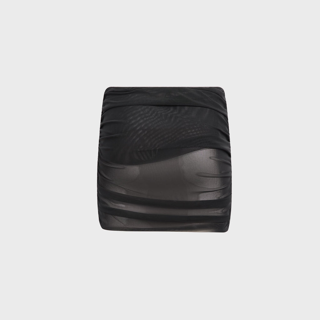 Bond-Eye Claudia Mini Skirt - Black Mesh