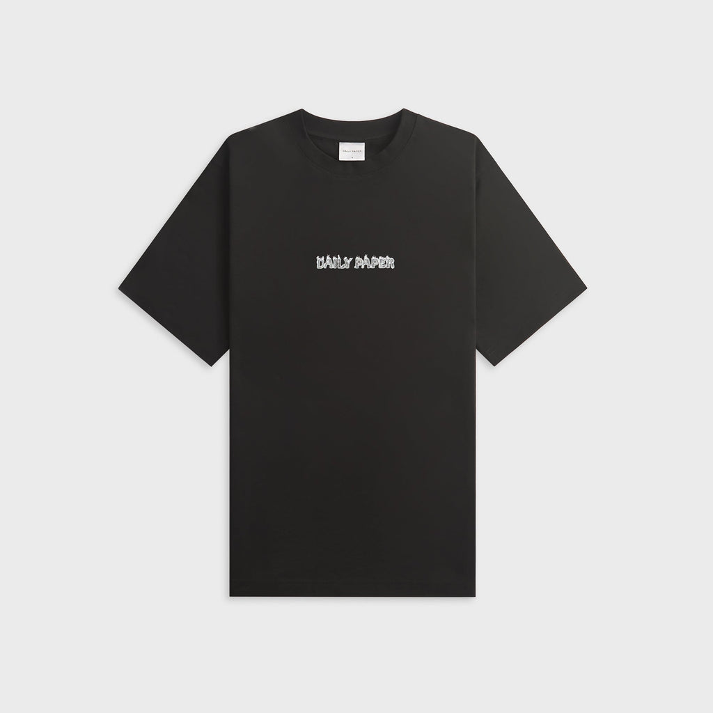 Daily Paper Burning Shield Short Sleeve Tee - Black