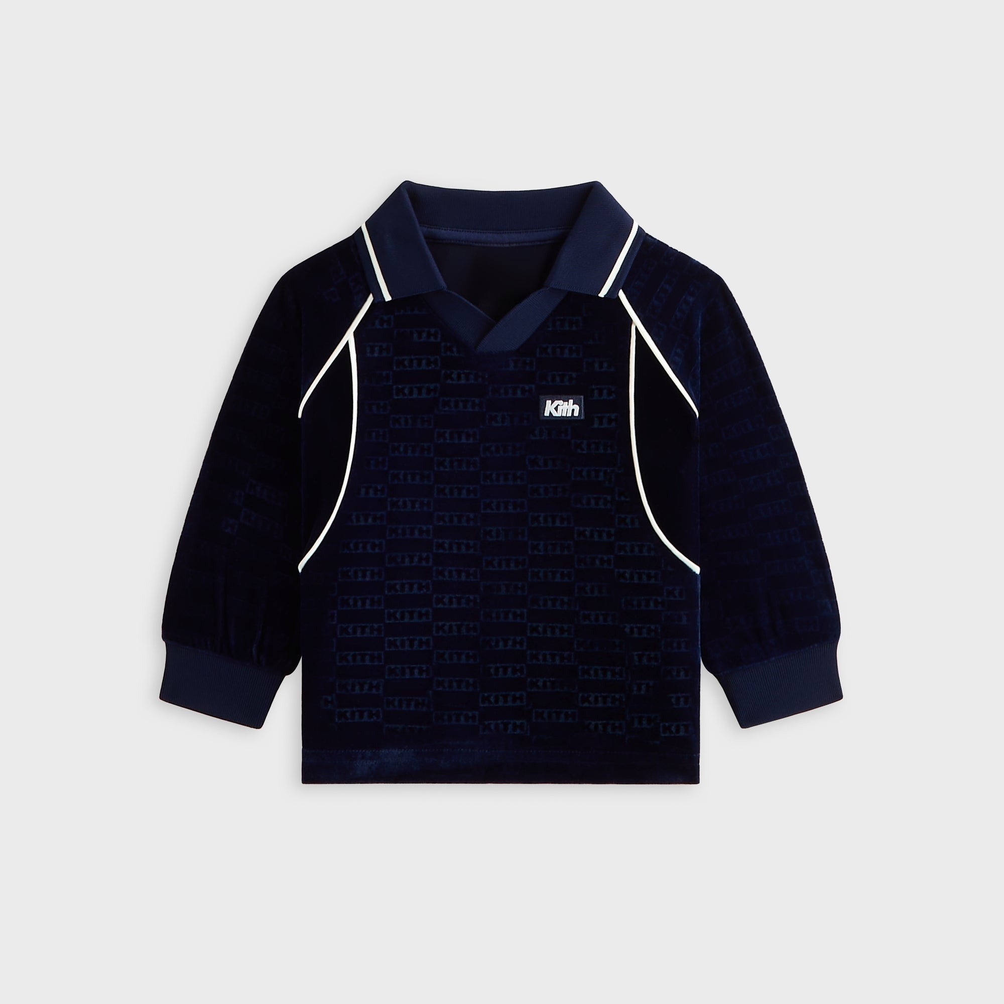 Kith Baby Long Sleeve Soccer Jersey Polo Shirt - Nocturnal